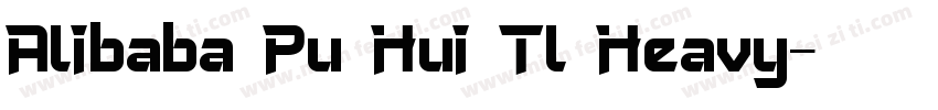 Alibaba Pu Hui Tl Heavy字体转换